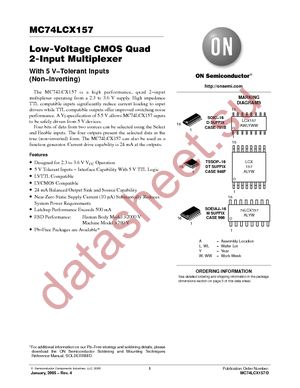 MC74LCX157DTG datasheet  